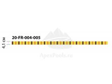 Бордюр из мозаики стеклянной Domus, 20-FR-004-005