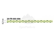 Бордюр из мозаики стеклянной Domus, 20-FR-005-006