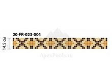 Бордюр из мозаики стеклянной Domus, 20-FR-023-004