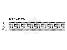 Бордюр из мозаики стеклянной Domus, 20-FR-027-002