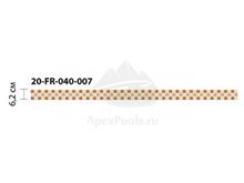 Бордюр из мозаики стеклянной Domus, 20-FR-040-007