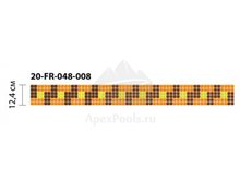 Бордюр из мозаики стеклянной Domus, 20-FR-048-008