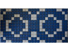 Фриз из мозаики стеклянной, Кубики 12х12