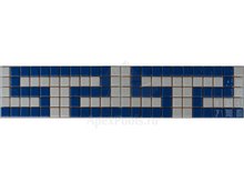 Фриз из мозаики стеклянной, Ступень 5х12