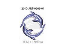 Панно-рисунок из мозаики стеклянной Domus, 20-D-ART-0209-01