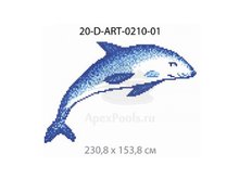 Панно-рисунок из мозаики стеклянной Domus, 20-D-ART-0210-01