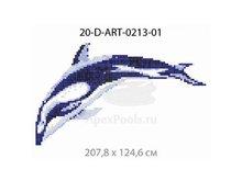 Панно-рисунок из мозаики стеклянной Domus, 20-D-ART-0213-01