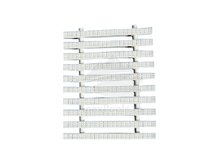 Переливная решетка Classic с центральным соединением 150x25 мм (белая)