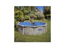 Сборный бассейн GRE Dream Pool PR458P с облицовкой под камень, размер 460 - 132 см