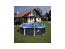Сборный бассейн GRE Dream Pool PR458RT с облицовкой под ротанг, размер 460 - 132 см