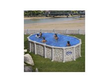 Сборный бассейн GRE Dream Pool PROV6188P с облицовкой под камень, размер 610 ? 375 ? 132 см