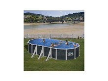 Сборный бассейн GRE Dream Pool PROV738RT с облицовкой под ротанг, размер 730 - 375 - 132 см