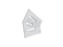 Угловой элемент Classic и Grift для переливной решетки 45гр. 245/25 мм (белый)